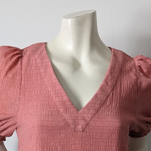 BB Dakota by Steve Madden - "Fields of Gold" Textured Shift Dress - Size M - Picture 3 of 9